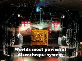 Worlds most powerful discotheque system