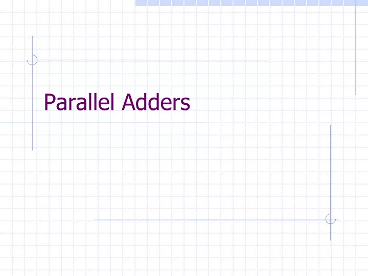 parallel adders
