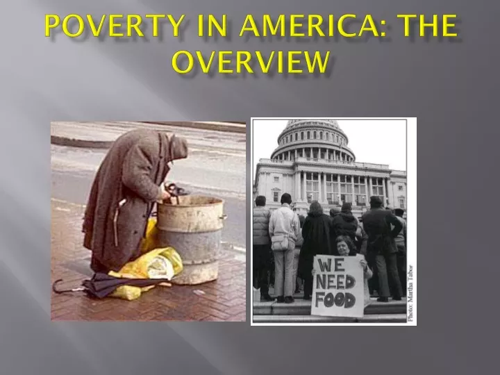 poverty in america the overview