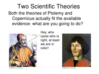 Two Scientific Theories