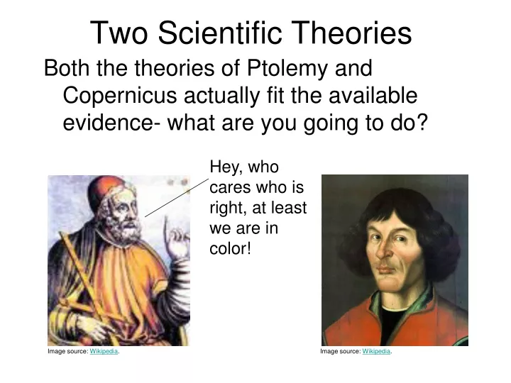 two scientific theories