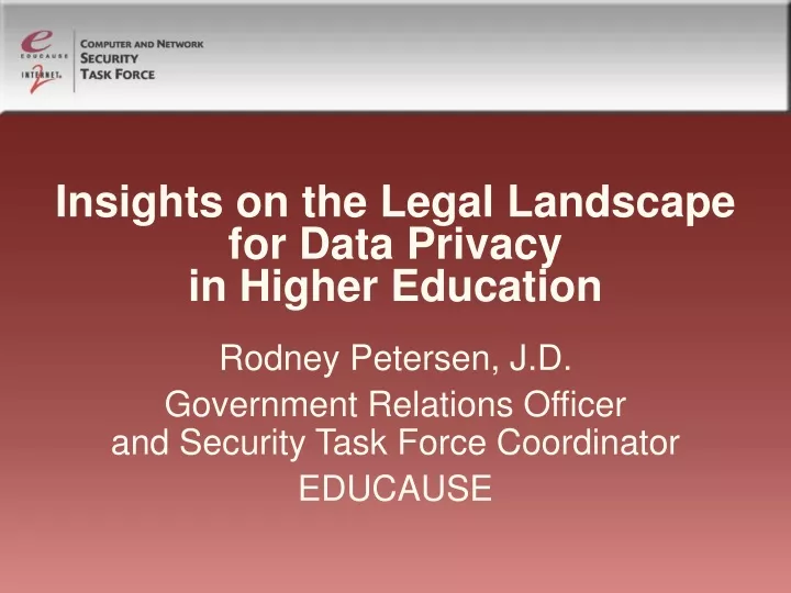 insights on the legal landscape for data privacy in higher education