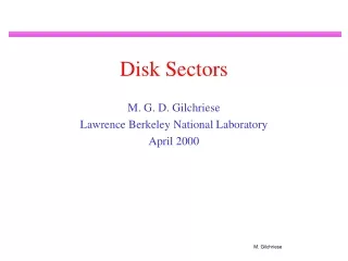 Disk Sectors