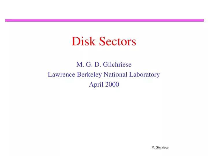 disk sectors