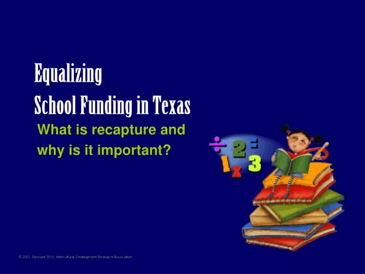 equalizing school funding in texas