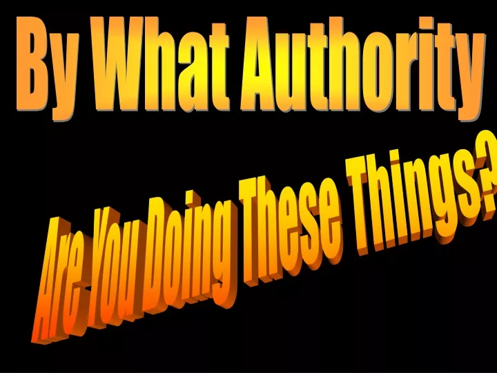by what authority