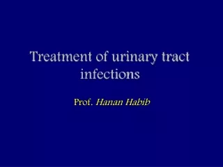 Treatment of urinary tract infections