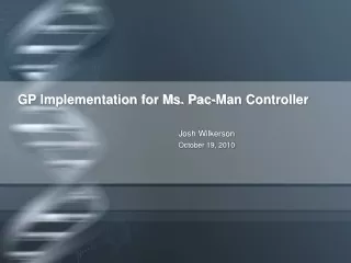 GP Implementation for Ms. Pac-Man Controller