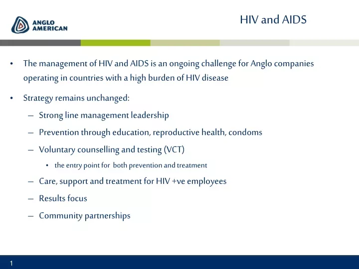 hiv and aids