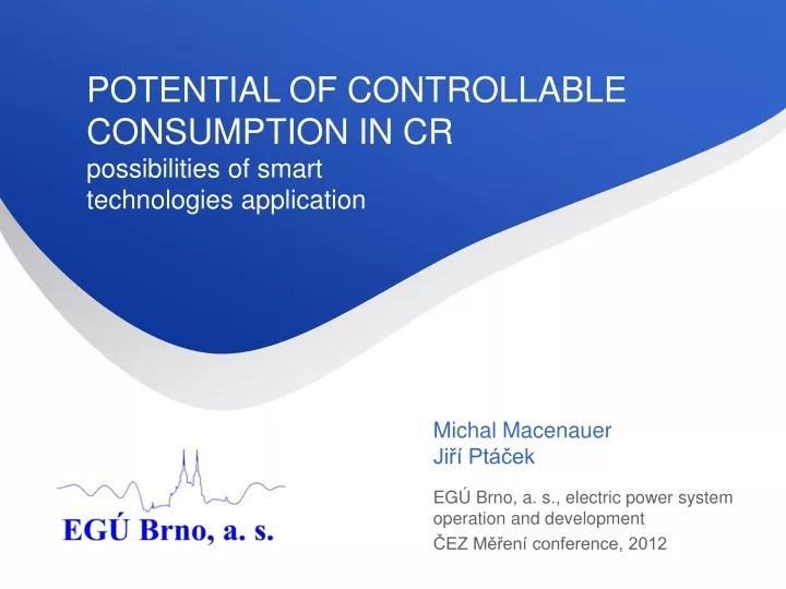 potential of controllable consumption