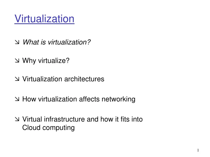 virtualization