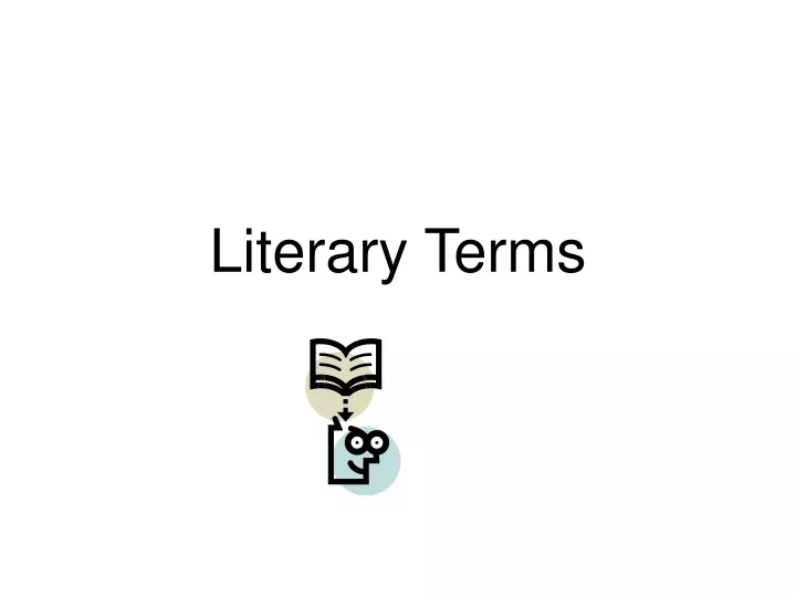 literary terms