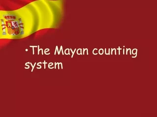 The Mayan counting system