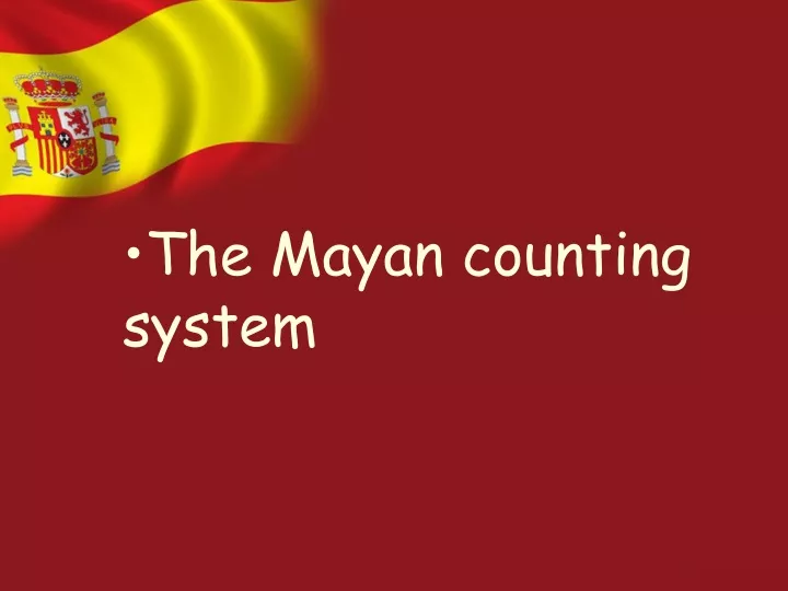 the mayan counting system