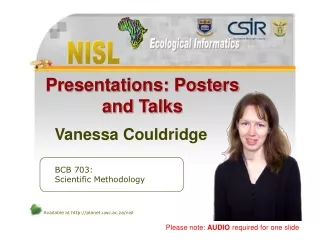 Presentations: Posters and Talks