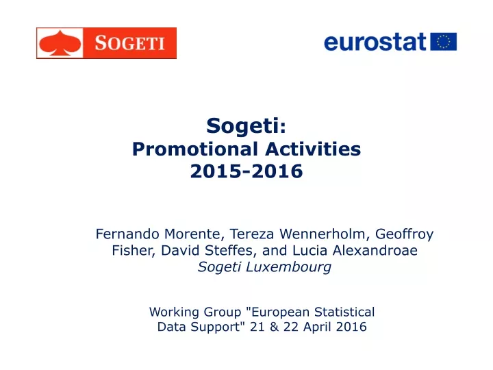 sogeti promotional activities 2015 2016