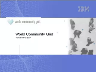 World Community Grid Volunteer Study