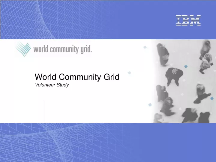 world community grid volunteer study
