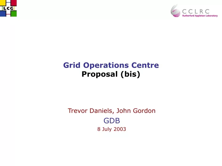 grid operations centre proposal bis