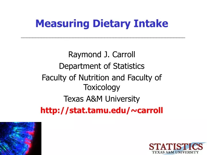 measuring dietary intake