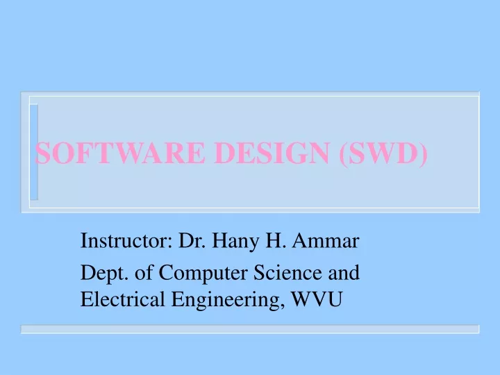 software design swd