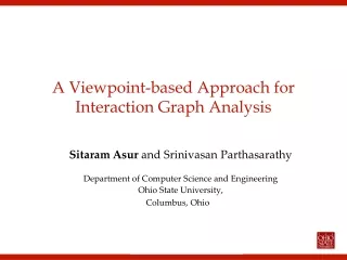 A Viewpoint-based Approach for Interaction Graph Analysis