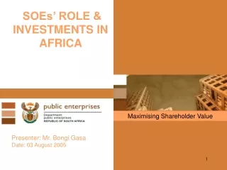SOEs’ ROLE &amp; INVESTMENTS IN AFRICA