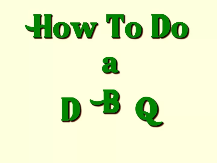 how to do a