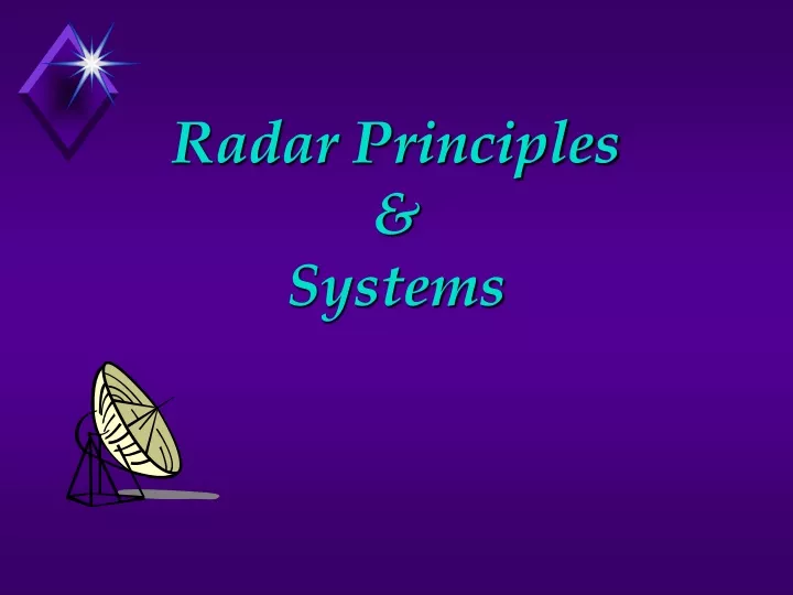 radar principles systems