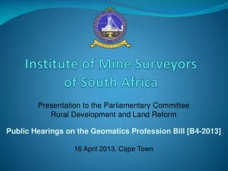 Institute of Mine Surveyors  of South Africa
