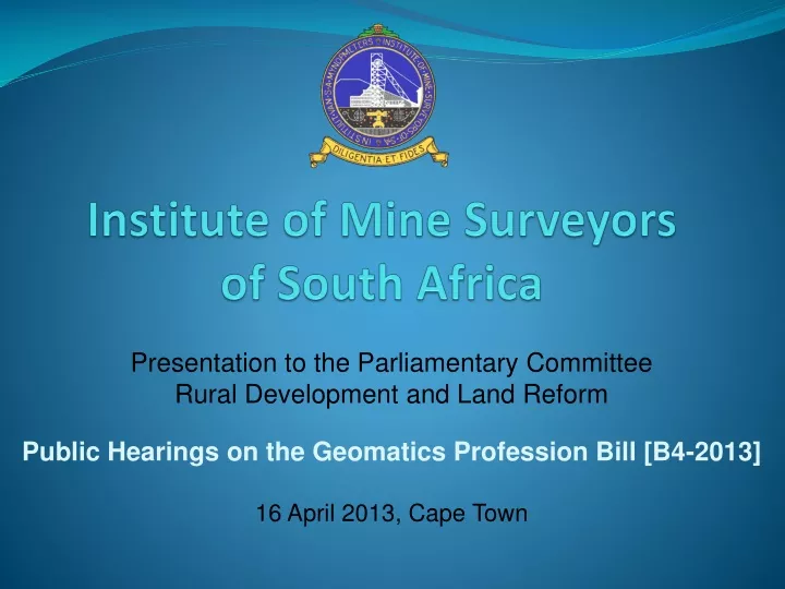 institute of mine surveyors of south africa