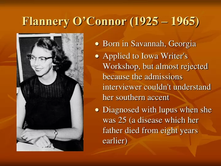 flannery o connor 1925 1965