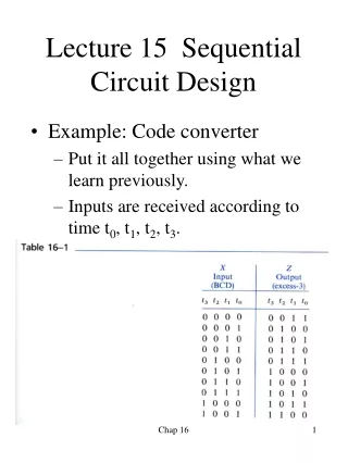 Lecture 15  Sequential Circuit Design