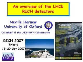 An overview of the LHCb RICH detectors