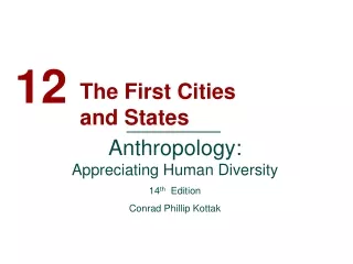 The First Cities and States
