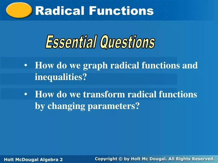 radical functions