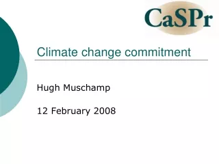 Climate change commitment