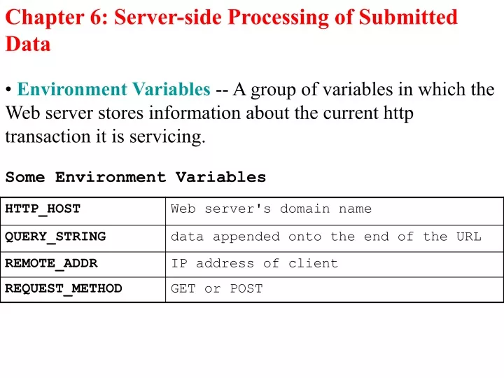 chapter 6 server side processing of submitted