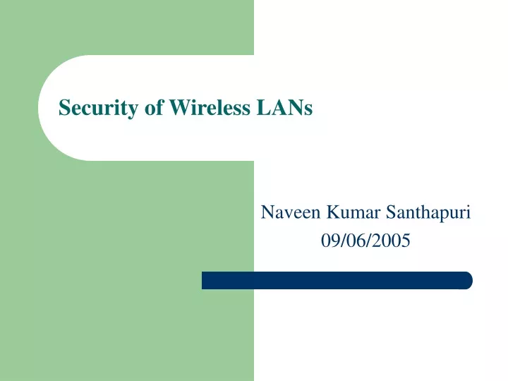 security of wireless lans