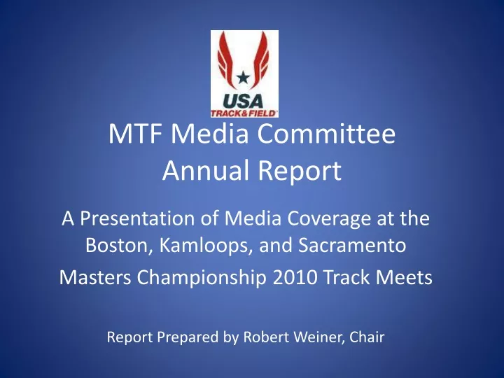 mtf media committee annual report