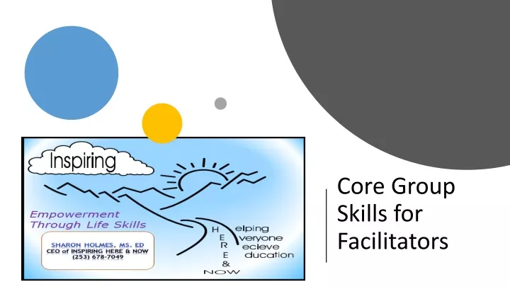 core group skills for facilitators