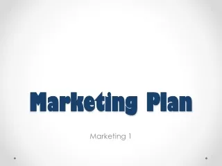 Marketing Plan