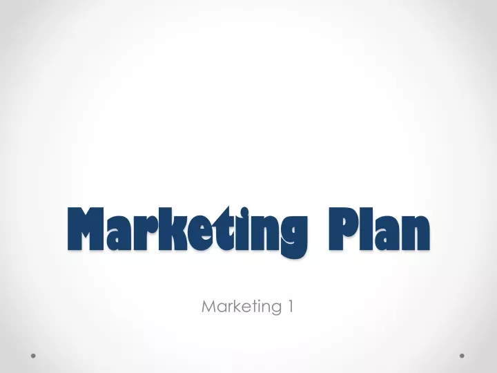 marketing plan