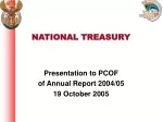 NATIONAL TREASURY - slide 1