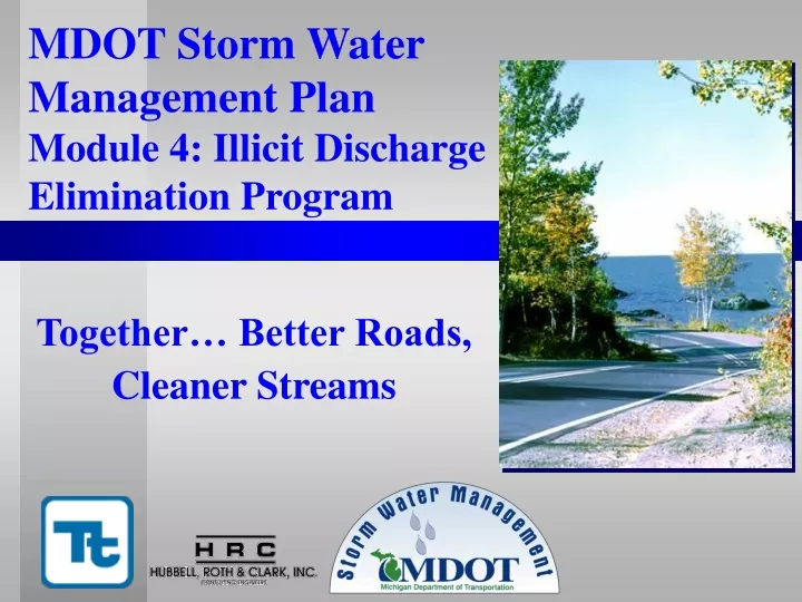 mdot storm water management plan module 4 illicit discharge elimination program
