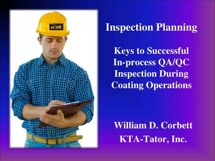 inspection plan ning keys to successful in process qa qc inspection during coating operations