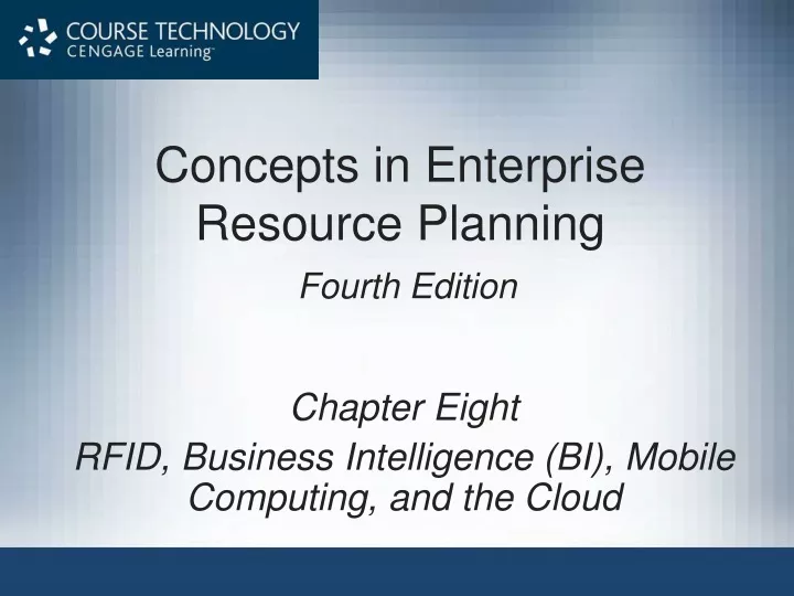 concepts in enterprise resource planning fourth edition