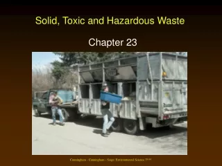 Solid, Toxic and Hazardous Waste