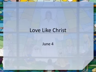 Love Like Christ
