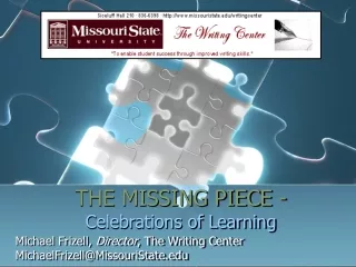 THE MISSING PIECE - Celebrations of Learning